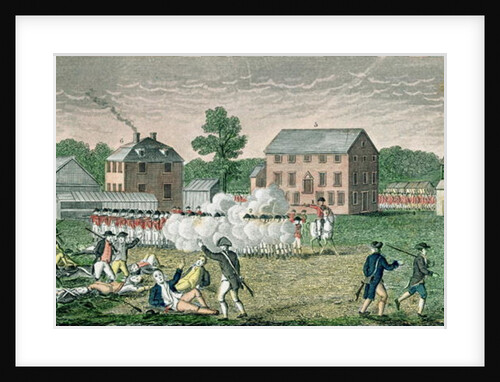 The Battle of Lexington, April 19th 1775, 1832 by American School