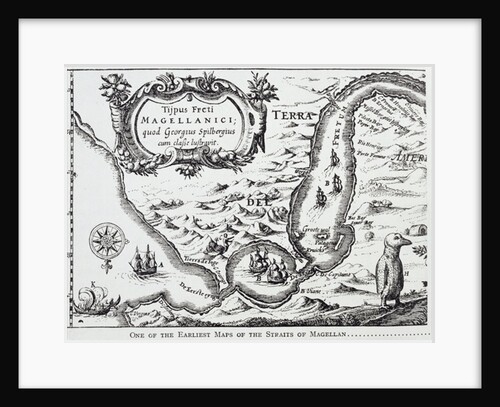 One of the earliest maps of the Straits of Magellan by Portuguese School