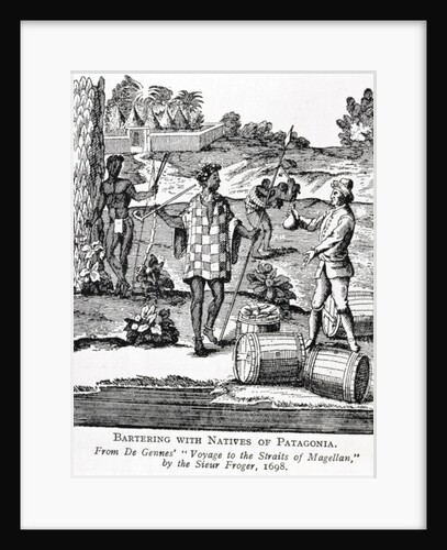 Spaniard Bartering with Natives of Patagonia by German School