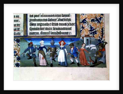 Lat 873 f.21 Dance of the shepherds by French School