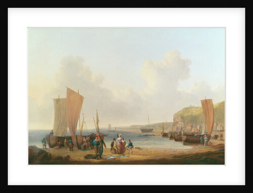 Merchant buying fish by William Anderson