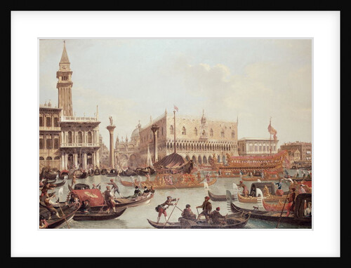 View of the Doge's Palace and the Piazzetta, Venice by Giuseppe Bernardino Bison