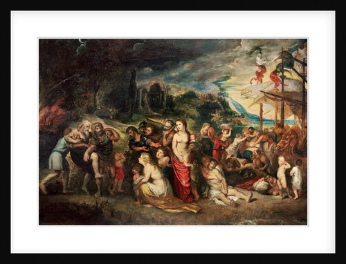 Aeneas prepares to lead the Trojans into exile, c.1602 by Peter Paul Rubens
