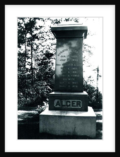 Horatio Alger's grave in Natick, Massachusetts by Anonymous