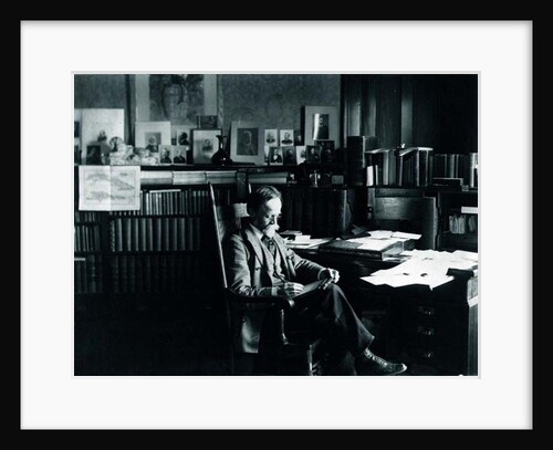 George Washington Cable in his study, photographed by A.J. Schillare, c.1898 by Anonymous