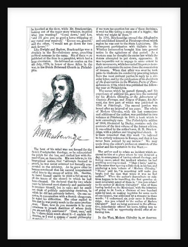 Hugh Henry Brackenridge from 'Cyclopedia of American Literature', by Evert Augustus Duyckinck 1855 by American School