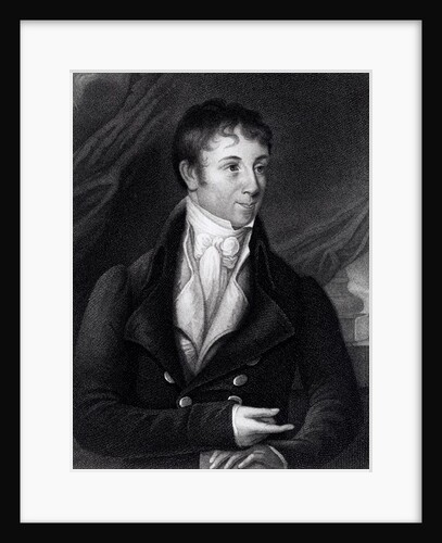 Charles Brockden Brown engraved by John B. Forrest from a miniature, 1805 by William Dunlap