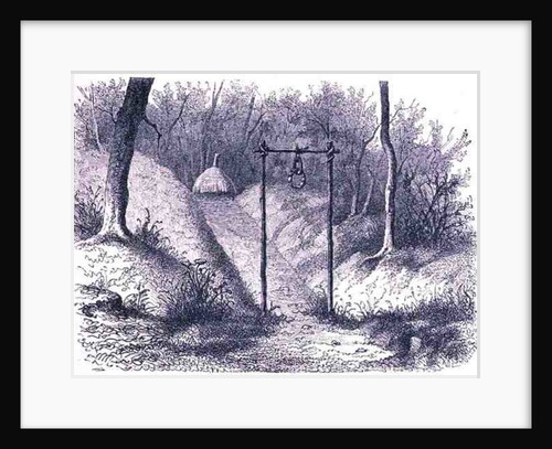 Entrance to a fetish hut in Lunda by English School