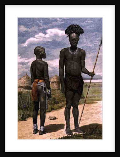 Bari warrior and wife by Richard Buchta