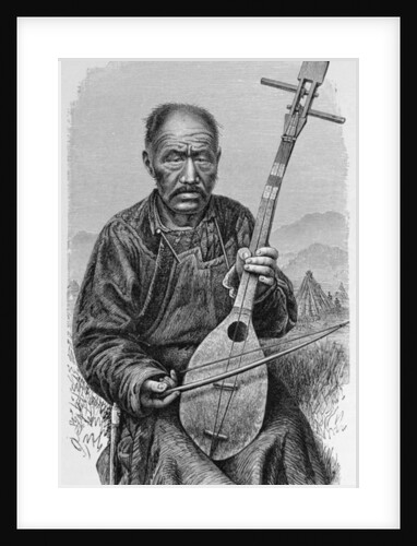 A Mongol musician by English School