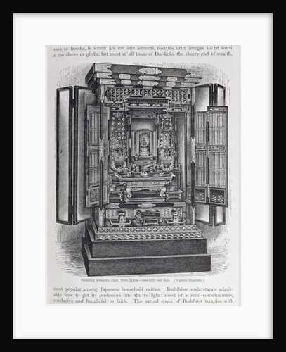 Buddhist domestic altar by English School