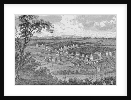 Bethlehem, a Moravian settlement in Pennsylvania by (after) American School