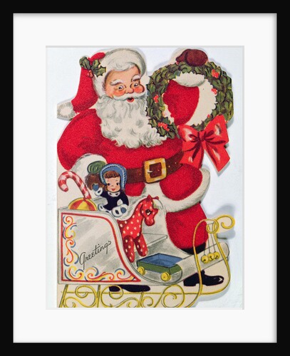 Father Christmas wishing you a Merry Christmas by Anonymous