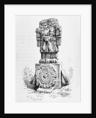 Statue of the Goddess Coatlicue by P. Sellier