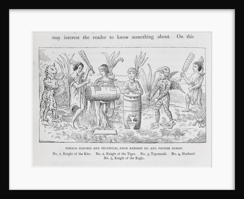 Female Dancers and Tecuhtlis by French School