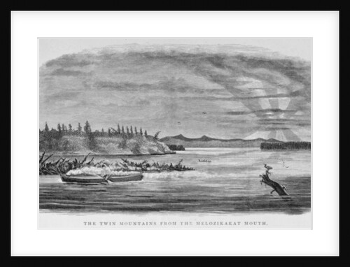 The Twin Mountains from the Melozikakat Mouth by H. W. Elliot