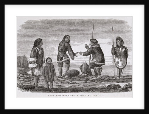Tuski and Mahlemuts Trading for Oil by H. W. Elliot