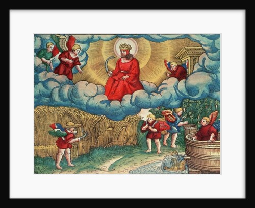 Revelations 14:14 The Reaper, Vision of Armageddon by German School