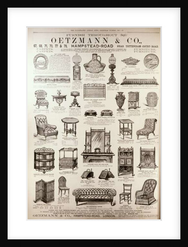 Advertisement for Oetzmann & Co. by English School