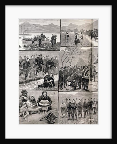 On Eviction Duty in Ireland: Sketches in Galway with the Military and Police Forces by English School