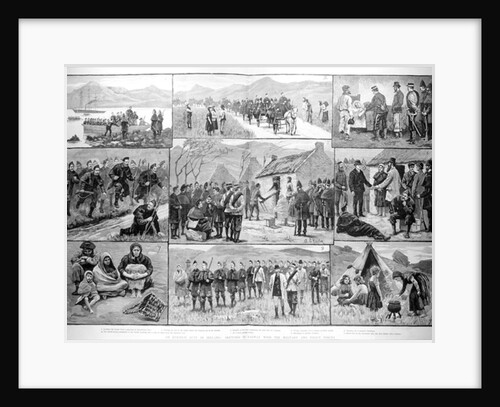 On Eviction Duty in Ireland: Sketches in Galway with the Military and Police Forces by English School