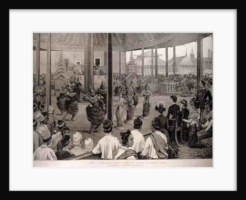 The British in Burmah: A Pooay at the Palace, Mandalay, Before Lady Dufferin and Burmese Ladies by English School
