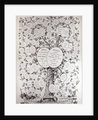 Key to Genealogical Tree, Showing the Descendants of Her Majesty Queen Victoria by English School