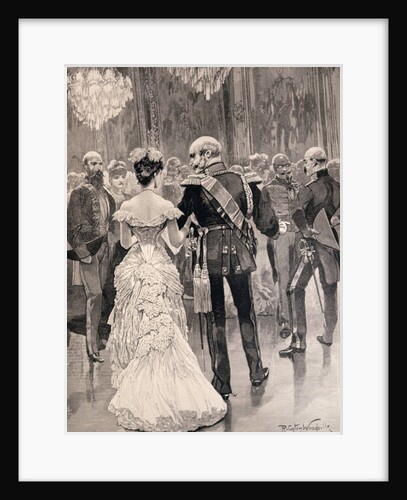 The King of Prussia at a Court Ball in 1862, Pointing Out Bismarck, his New Minister of State by Richard Caton II Woodville