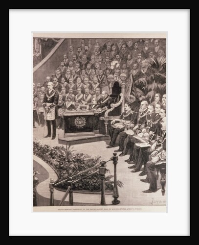 Grand Masonic Gathering in the Royal Albert Hall in Honour of the Queen's Jubilee by Amedee Forestier