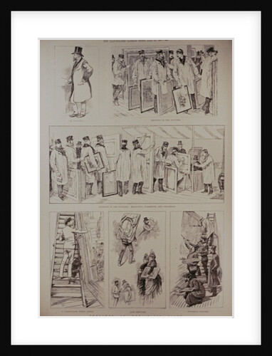 Sketches at the Paris Salon by English School