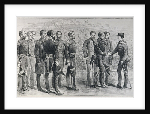 Reception of British Naval Officers by the Mikado of Japan by English School