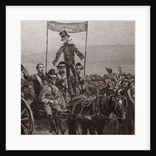Demonstration on Mr Parnell's Estate, Avondale, Wicklow: The Effigy of the Last Landlord by English School