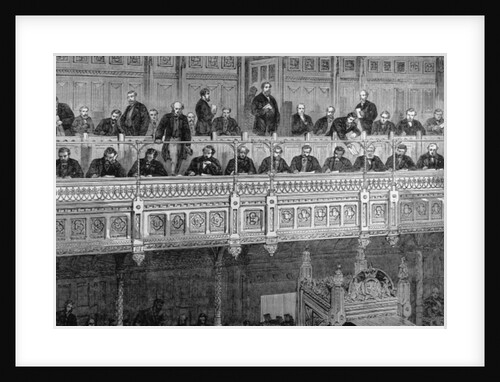 The House of Commons: The Reporters' Gallery by English School