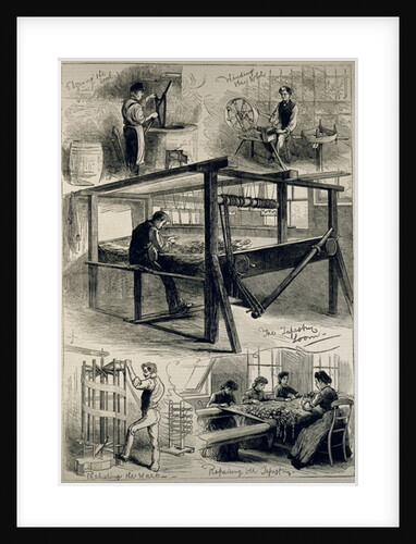 Sketches of the Royal Tapestry Manufactory at Windsor by English School