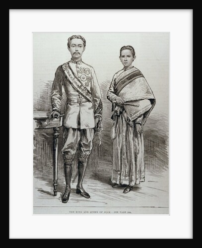 The King and Queen of Siam by English School