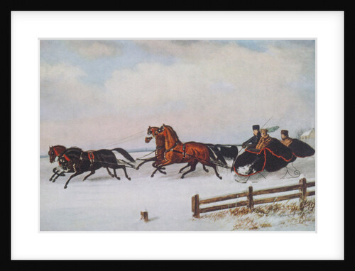 Winter Sleigh by Cornelius Krieghoff