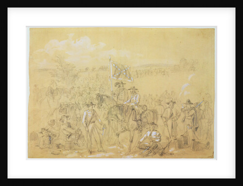 The First Virginia Cavalry at a Halt by Alfred Rudolph Waud