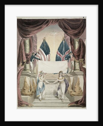 Peace, allegory of the Treaty of Ghent, signed 24th December 1814, c.1814 by John Rubens Smith