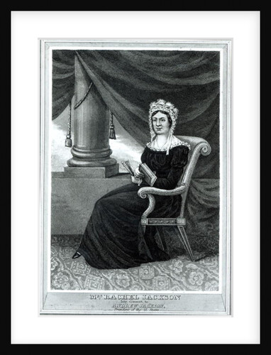 Mrs Rachel Jackson, pub. by Joseph How, c.1850-1900 by American School