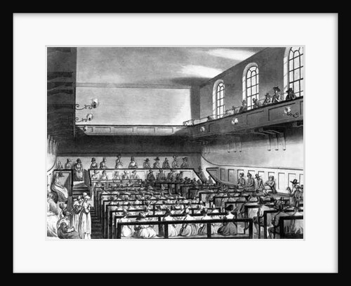 Quakers Meeting by T. & Pugin A.C.(1762-1832) Rowlandson
