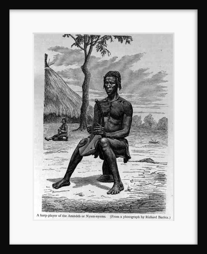 A Harp Player of the Azandeh or Nyam-Nyams by Richard Buchta