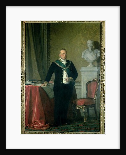 Portrait of Count Camillo Berso of Cavour by Michele Giordigiani