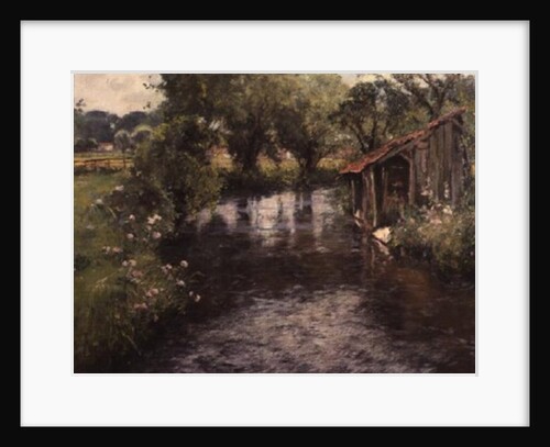 Wash-house on the banks of the Lunain by Frederick Charles Vipont Ede