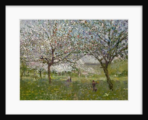 Apple Trees in Flower by Ernest Quost