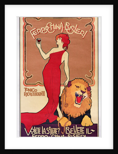 Poster advertising 'Bislieri Liqueur' 1904 by Italian School
