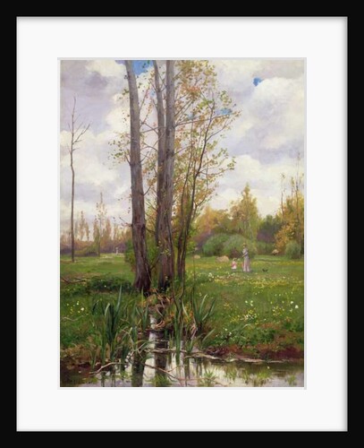 Tree beside water by Ernest Le Villain