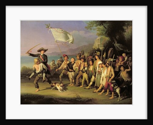 Playing at Soldiers, Roman Revolution 1848 by J. Kirner