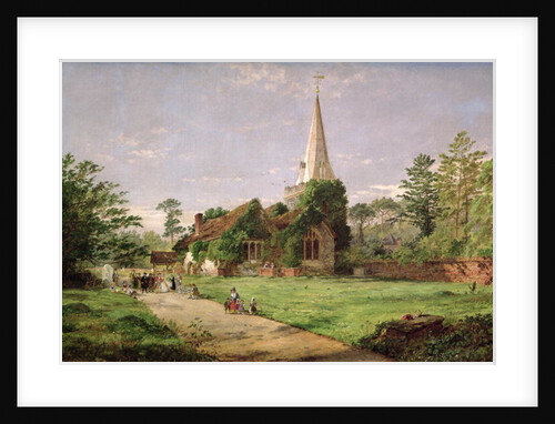 Stoke Poges Church by Jasper Francis Cropsey