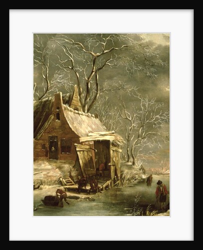 Amsterdam, winter scene, 17th century by Jan Beerstraten