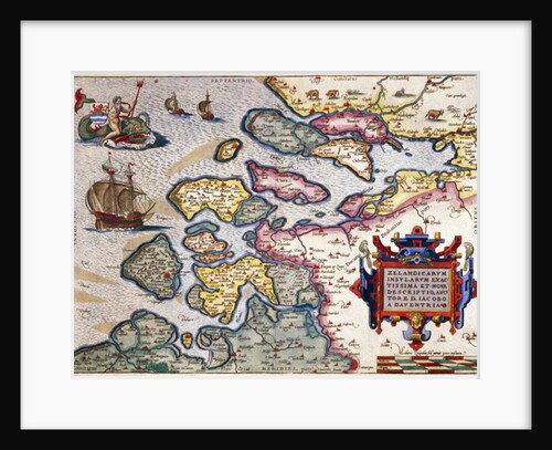 Map of Zeeland, c.1560 by Abraham Ortelius